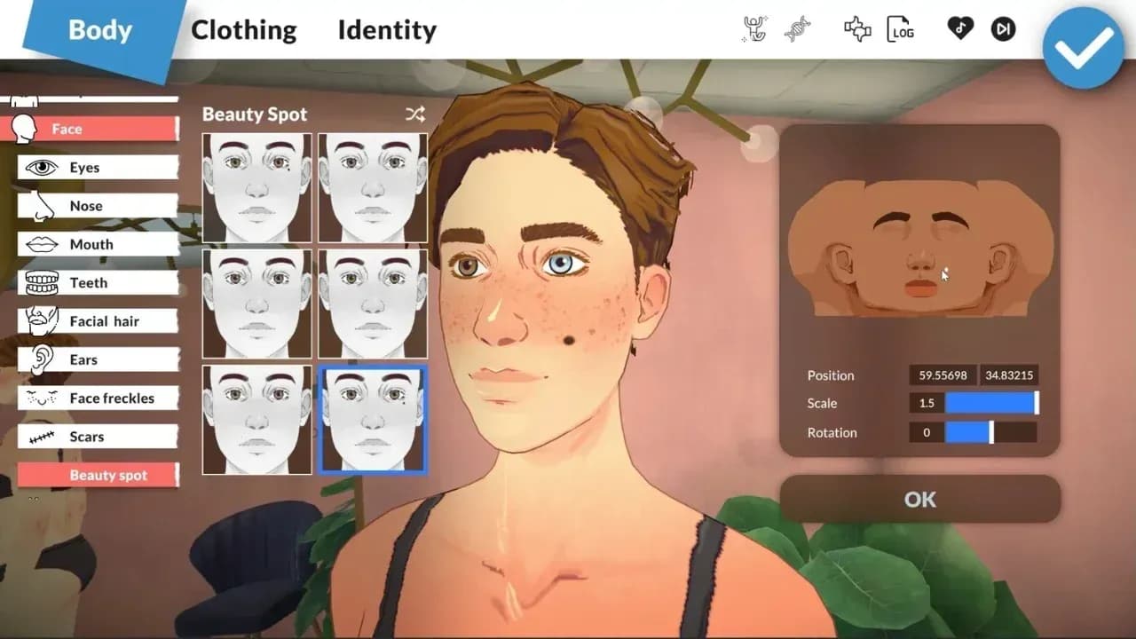 Paramaker personality setup panel