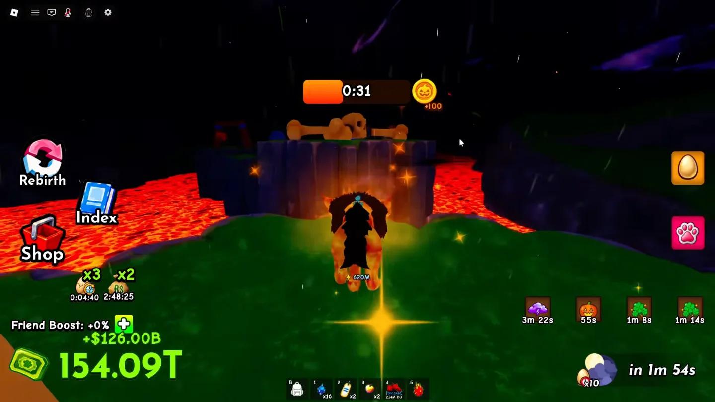 Ride a Pet parkour racing Bones NPC गेम मोड सिलेक्शन स्क्रीन