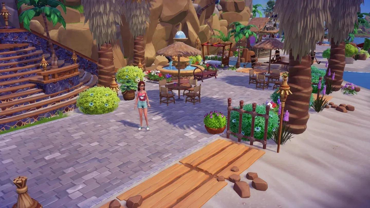 Fill Dazzle Beach with Toy Story items