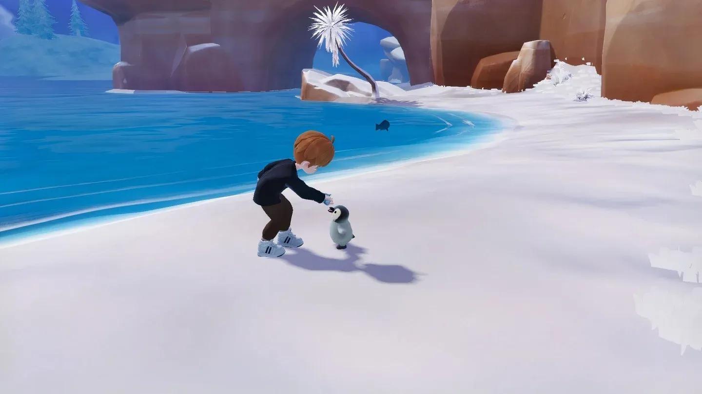 Penguin spawn area in Winter Utopia