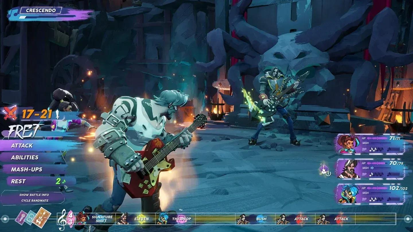 Your ensemble roster screen