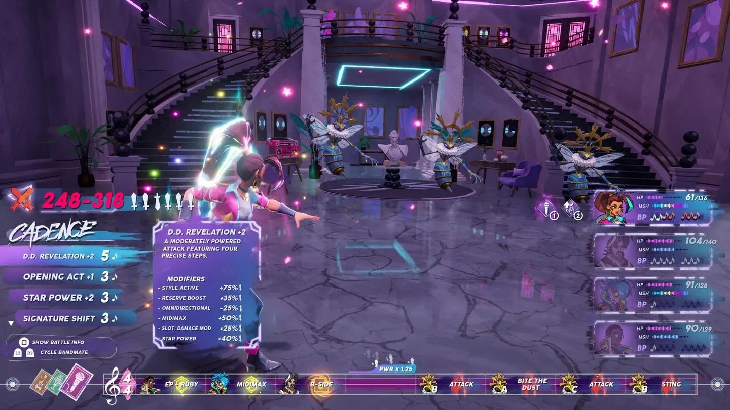 Full party roster overview