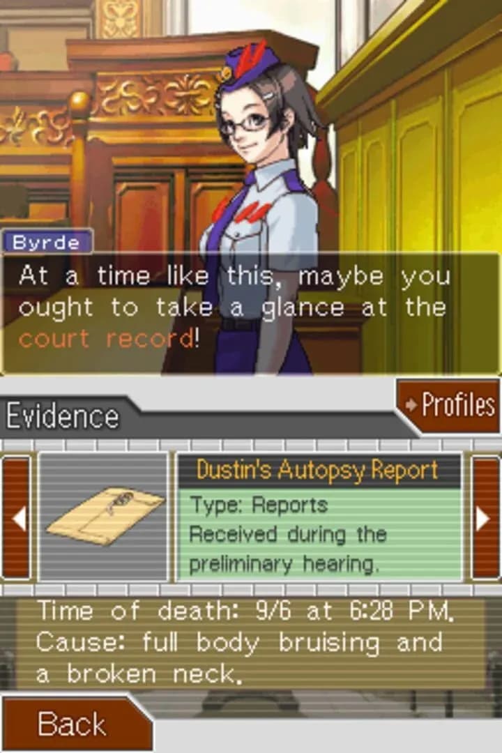 Phoenix Wright: Ace Attorney - Justice for All content image