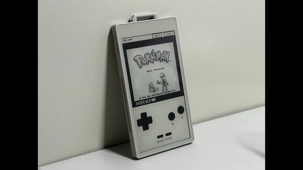 YouTuber builds pocket-sized Game Boy emulator using an ereader,  demonstrates an 'actually playable' refresh rate for your Pokemon Blue  replay | PC Gamer