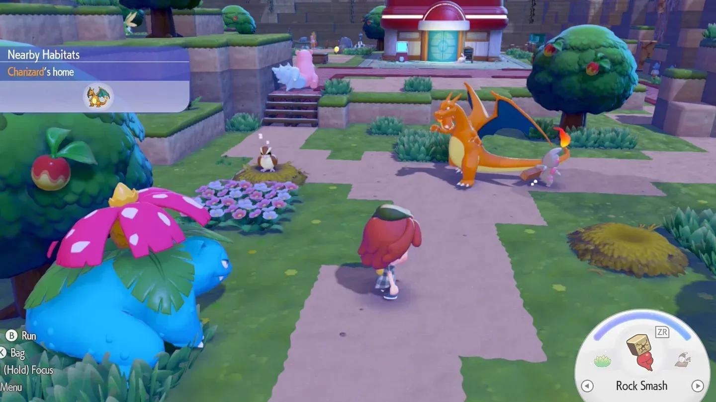 Pikachu spawning in tall grass