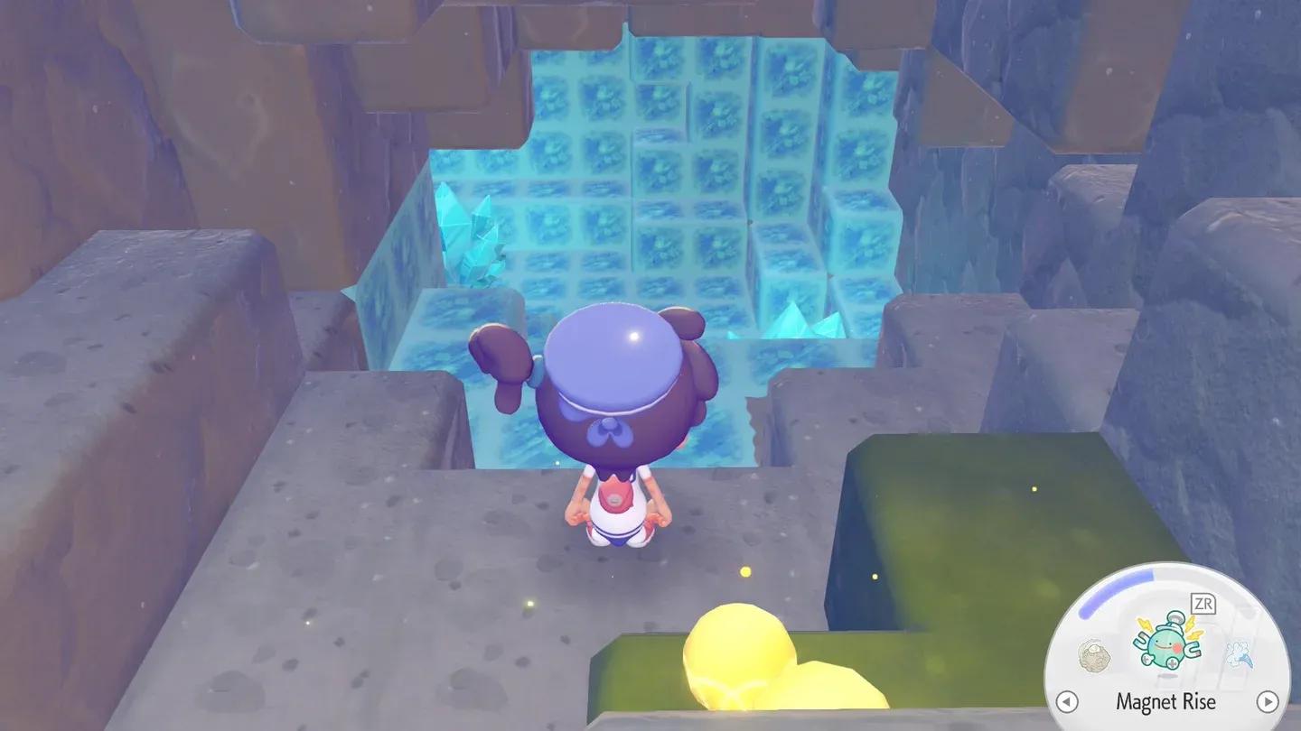 Palette Town waterfall cave