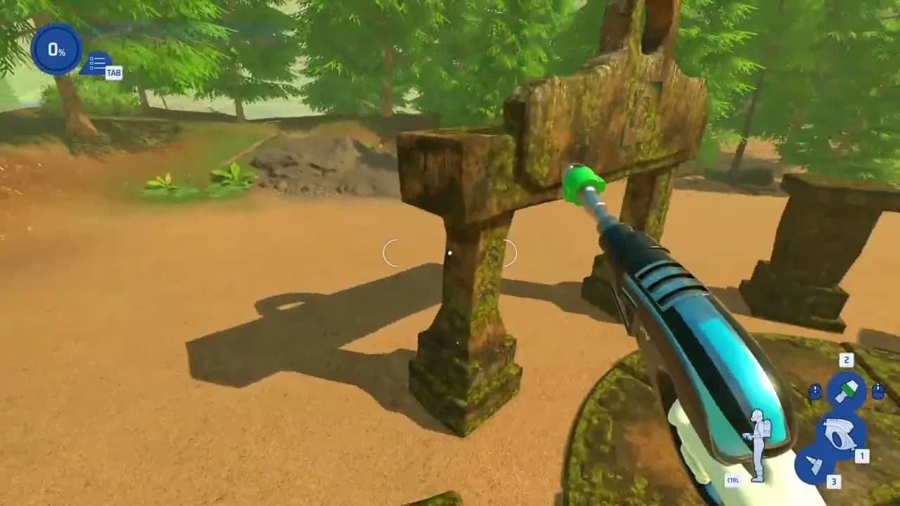 Jump each pillar without touching ground