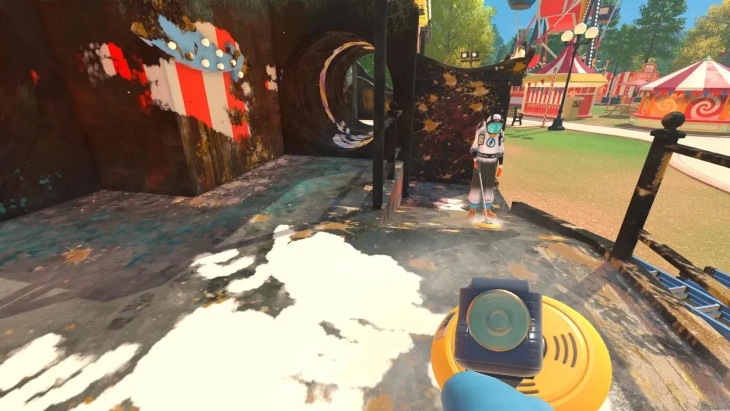 Furniture stacking in action