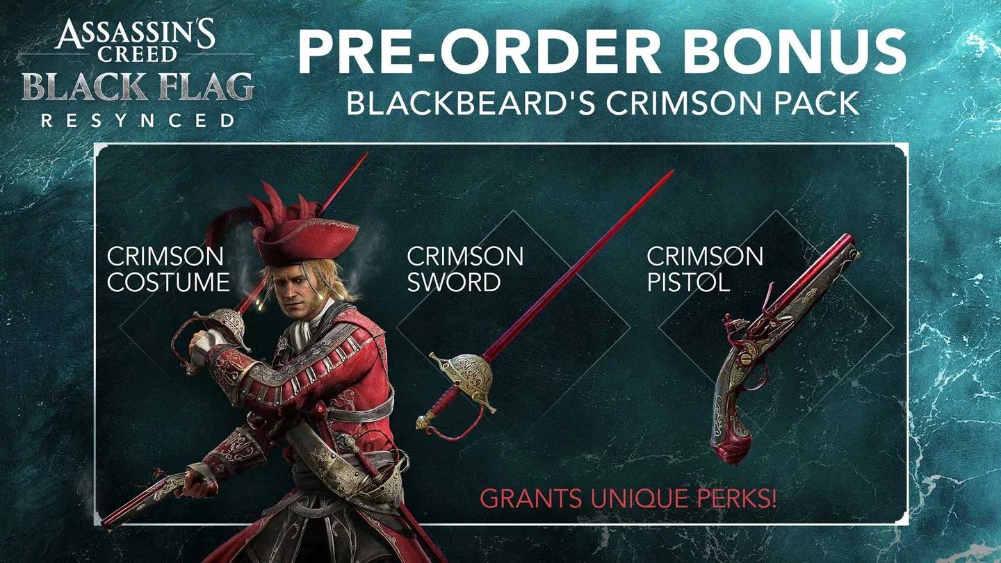 Blackbeard's Crimson Pack items