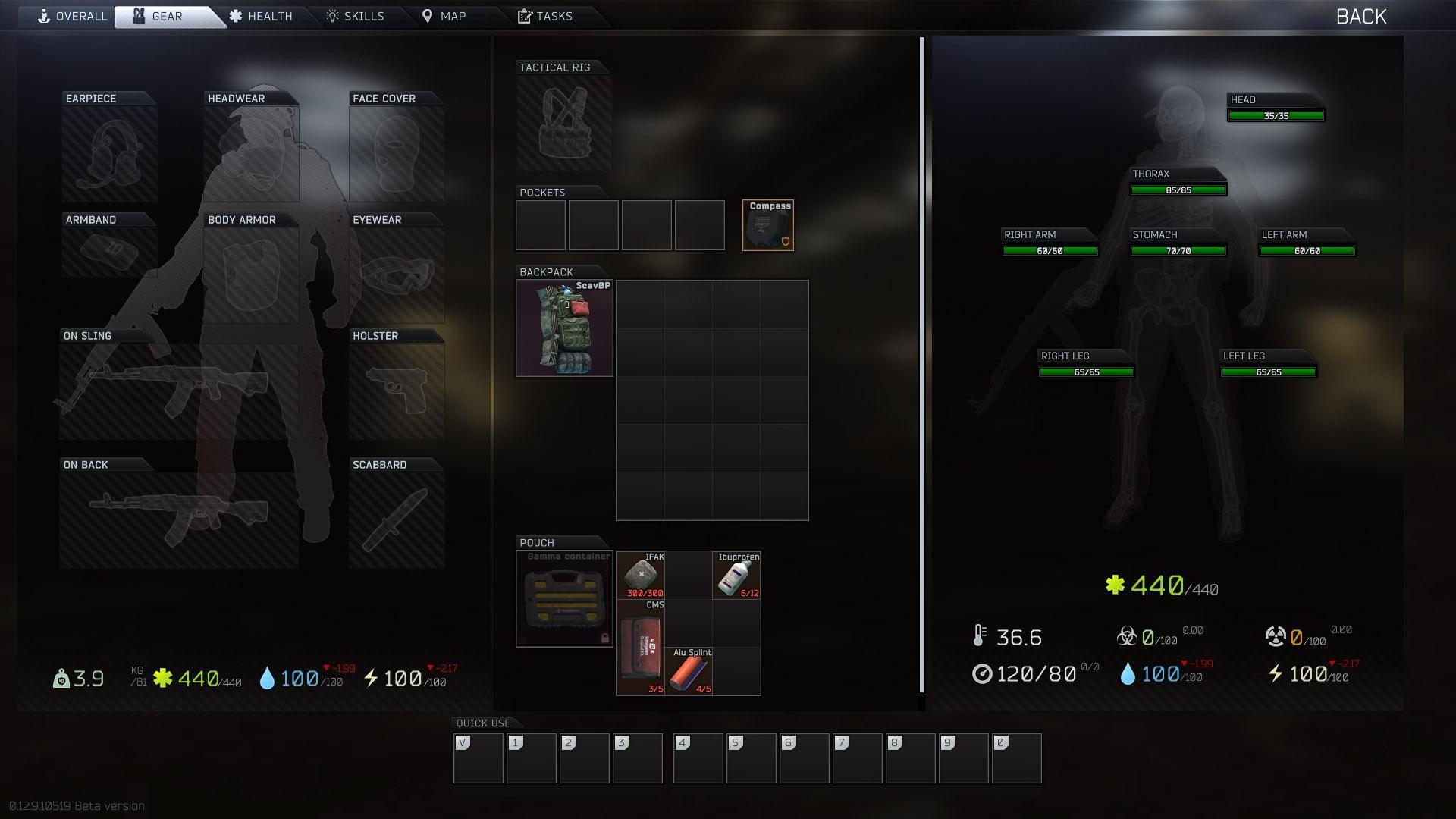 Tarkov health system breakdown for new players