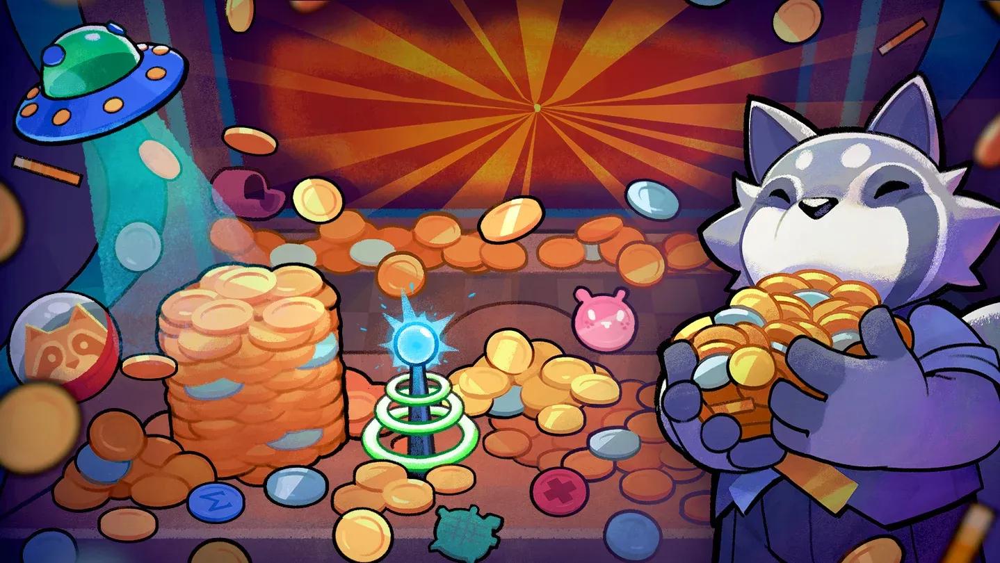 RACCOIN: Coin Pusher Roguelike Banner