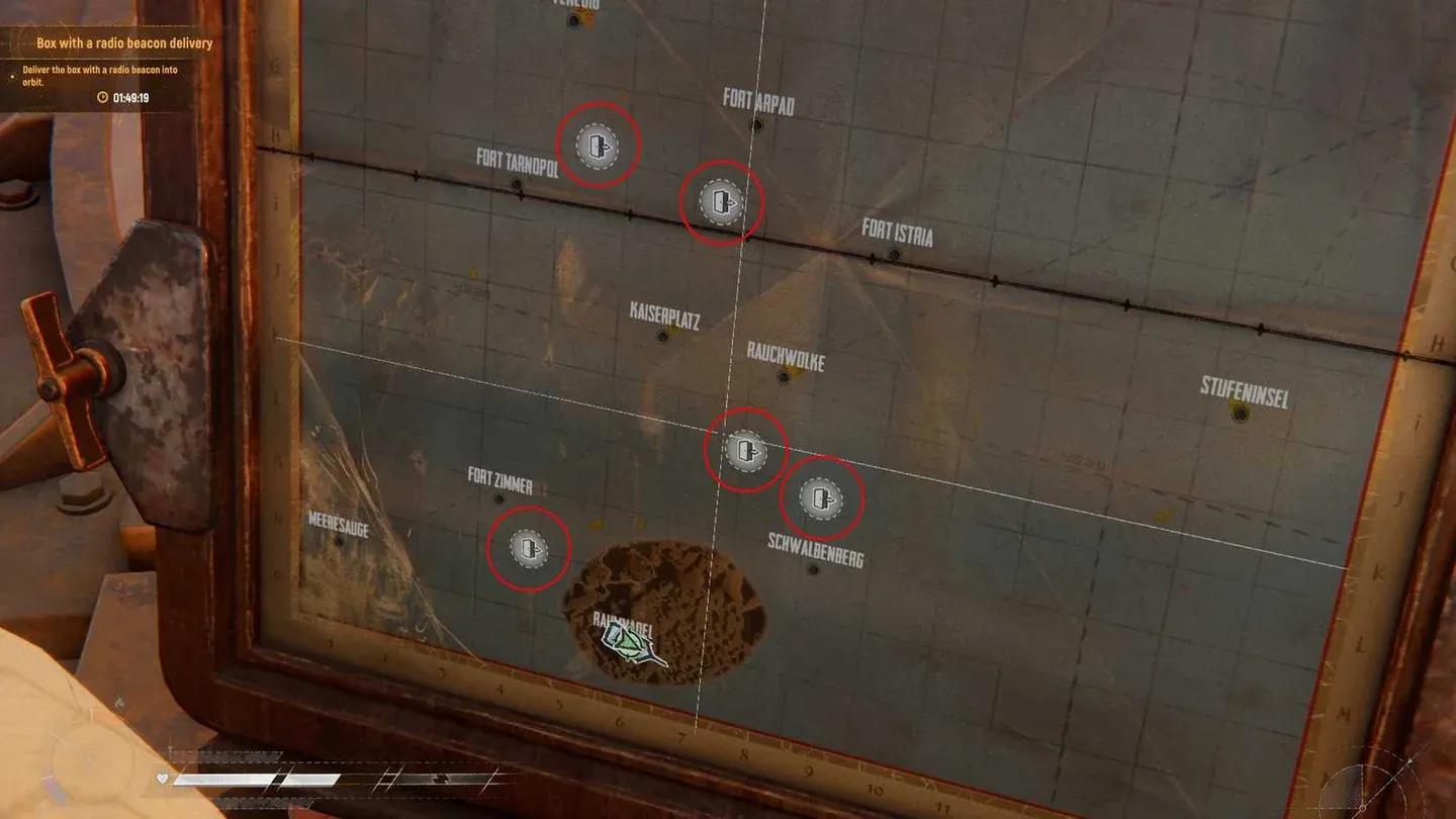Voyage mode map layout