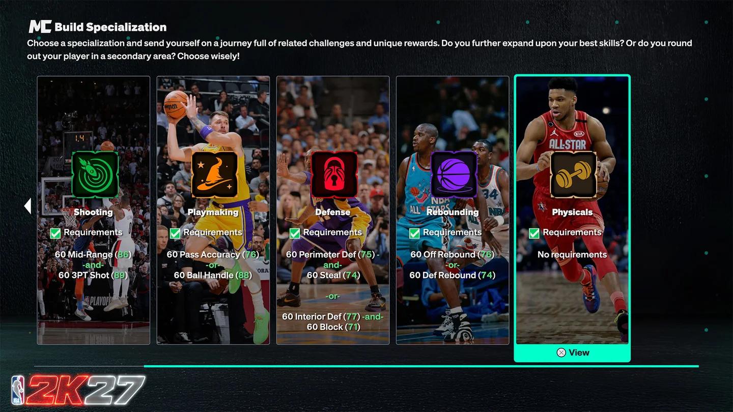 Interfaz de usuario de la escalera de recompensas del nivel de MyTEAM de la temporada de NBA 2K27