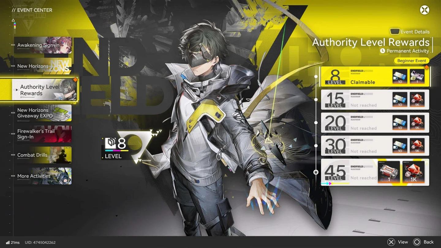 Si Operator-Profil mit Intellect als Hauptattribut und Cryo-Element in Arknights Endfield