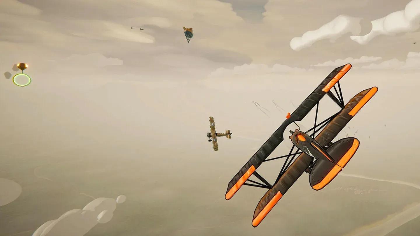 Aerial combat over the trenches