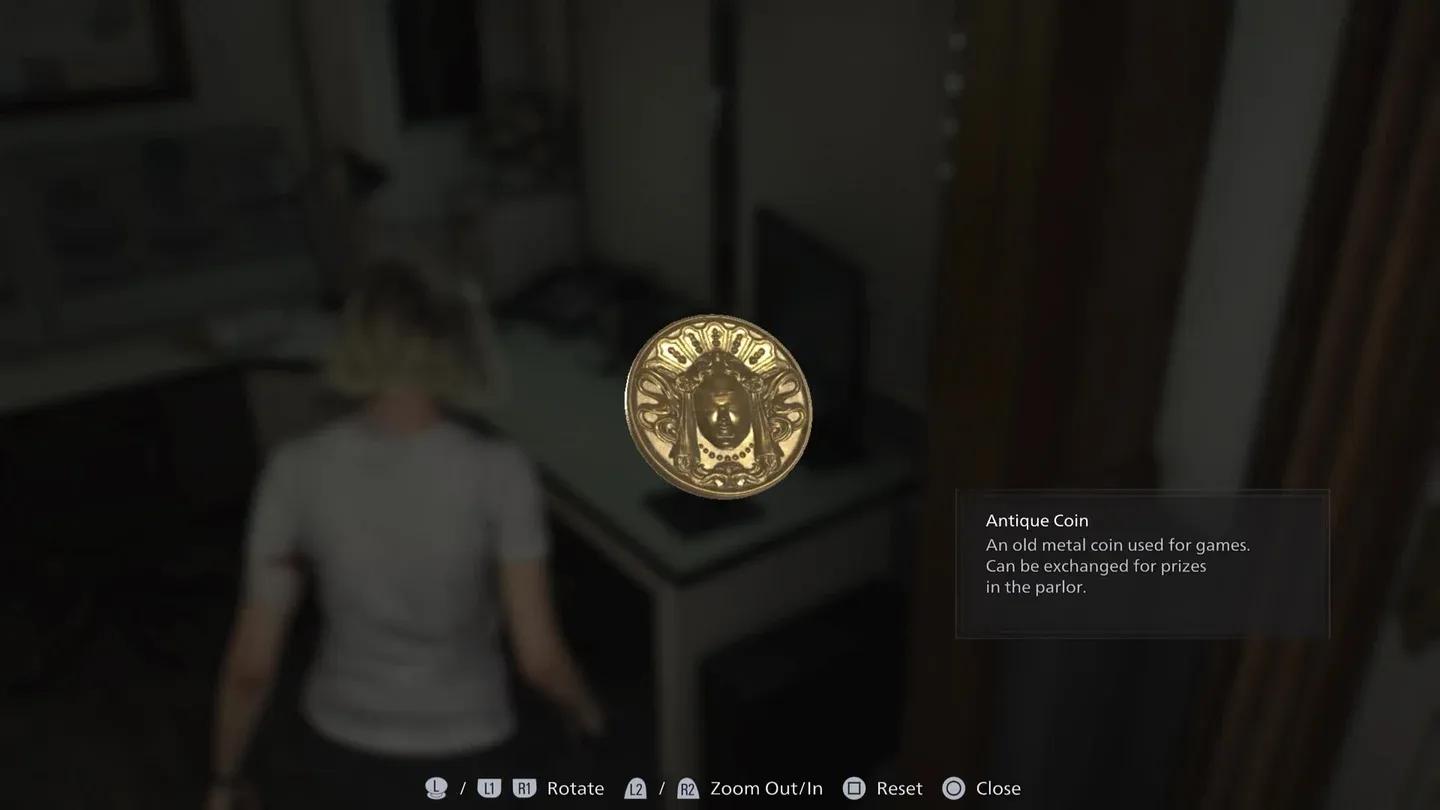 Antique Coins reward screen