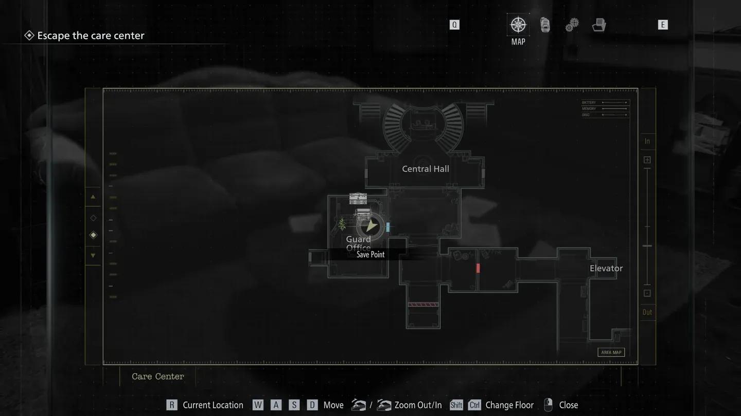 East Wing map overview