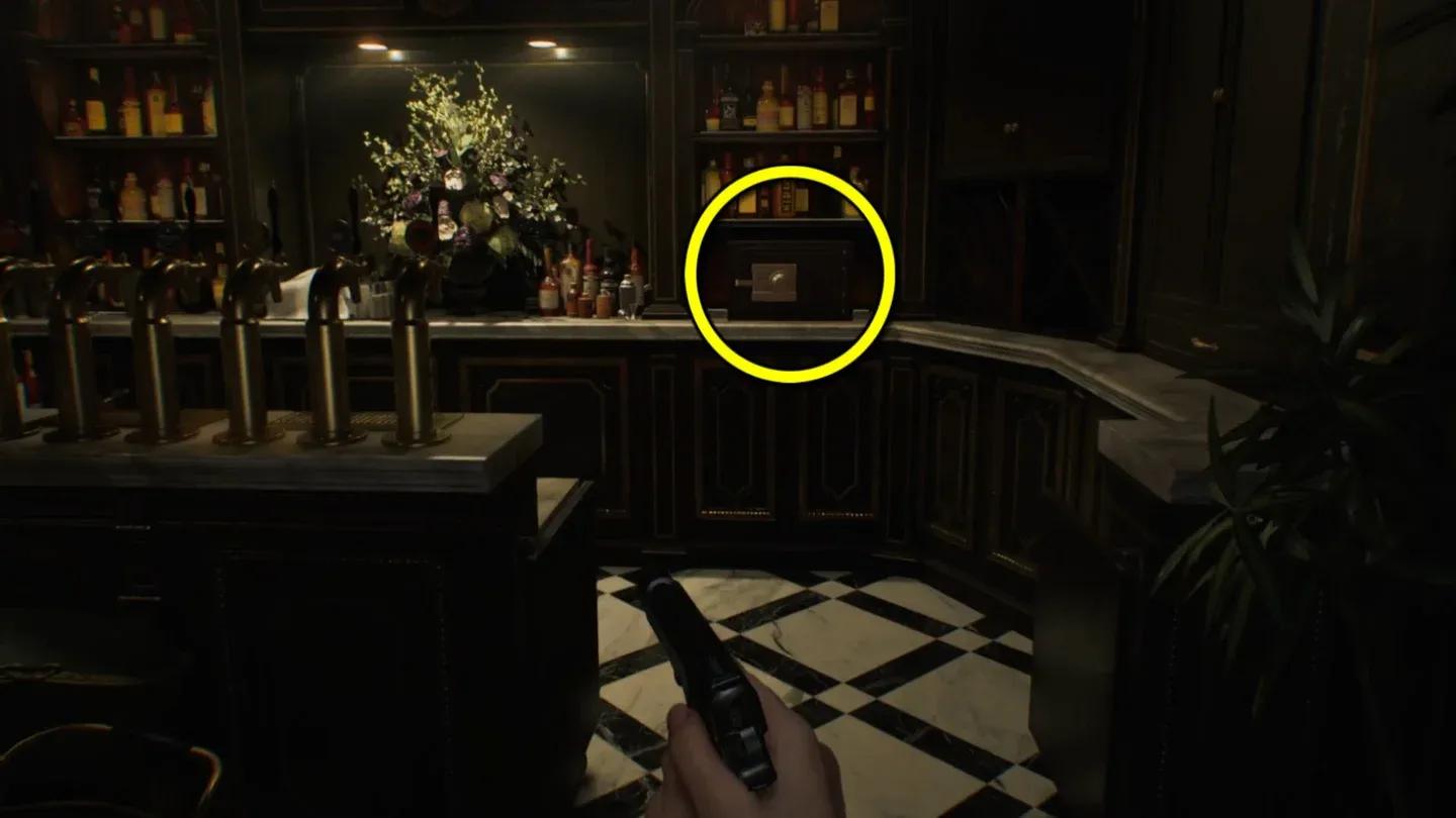 Mecânica de entrada do dial do cofre