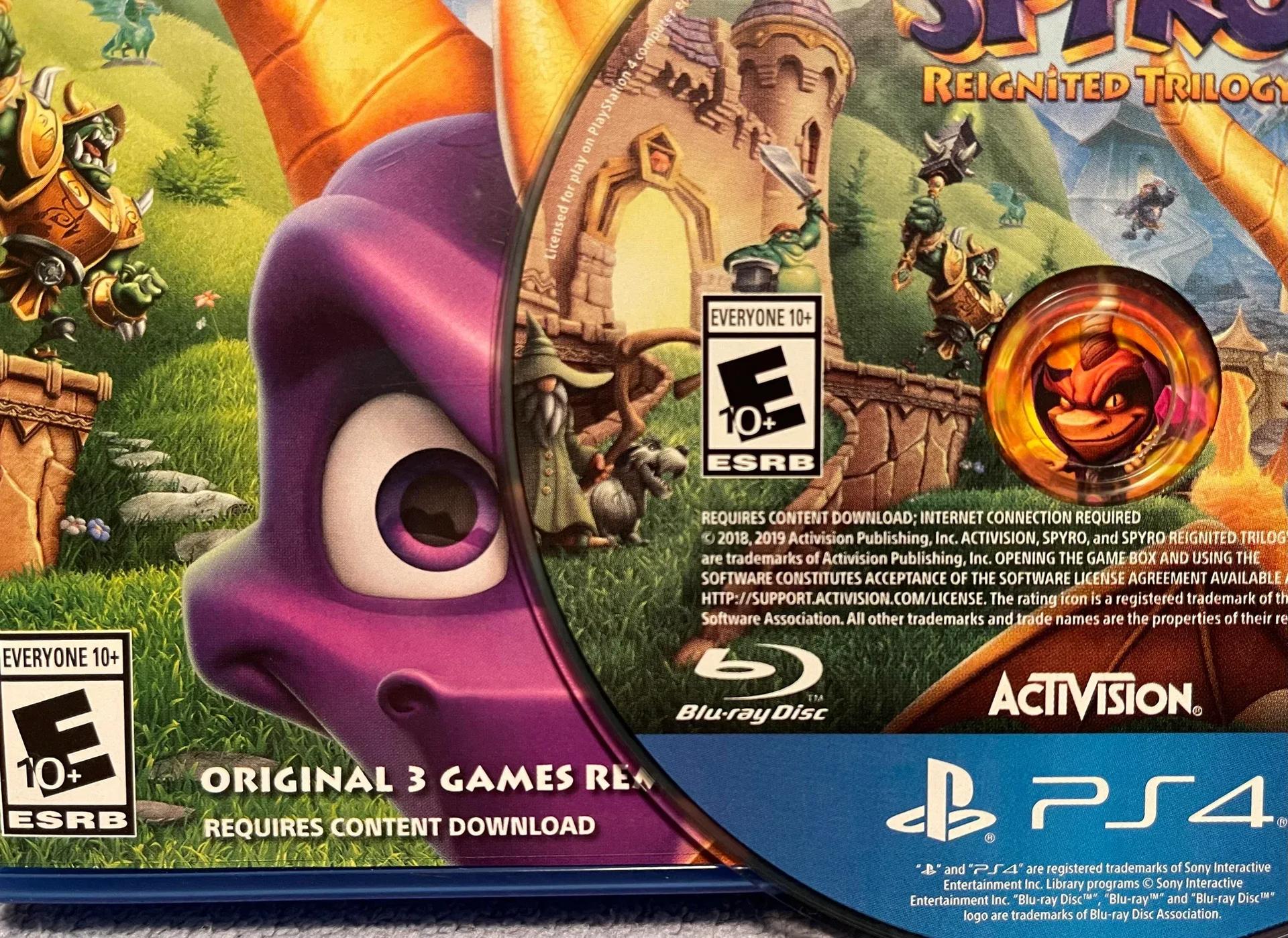 PSA to all Physical collectors out there. This Spyro Trilogy Disc comes with ALL games on the Disc v1.03 no internet connection required to play all 3 games. (More information in comments) :