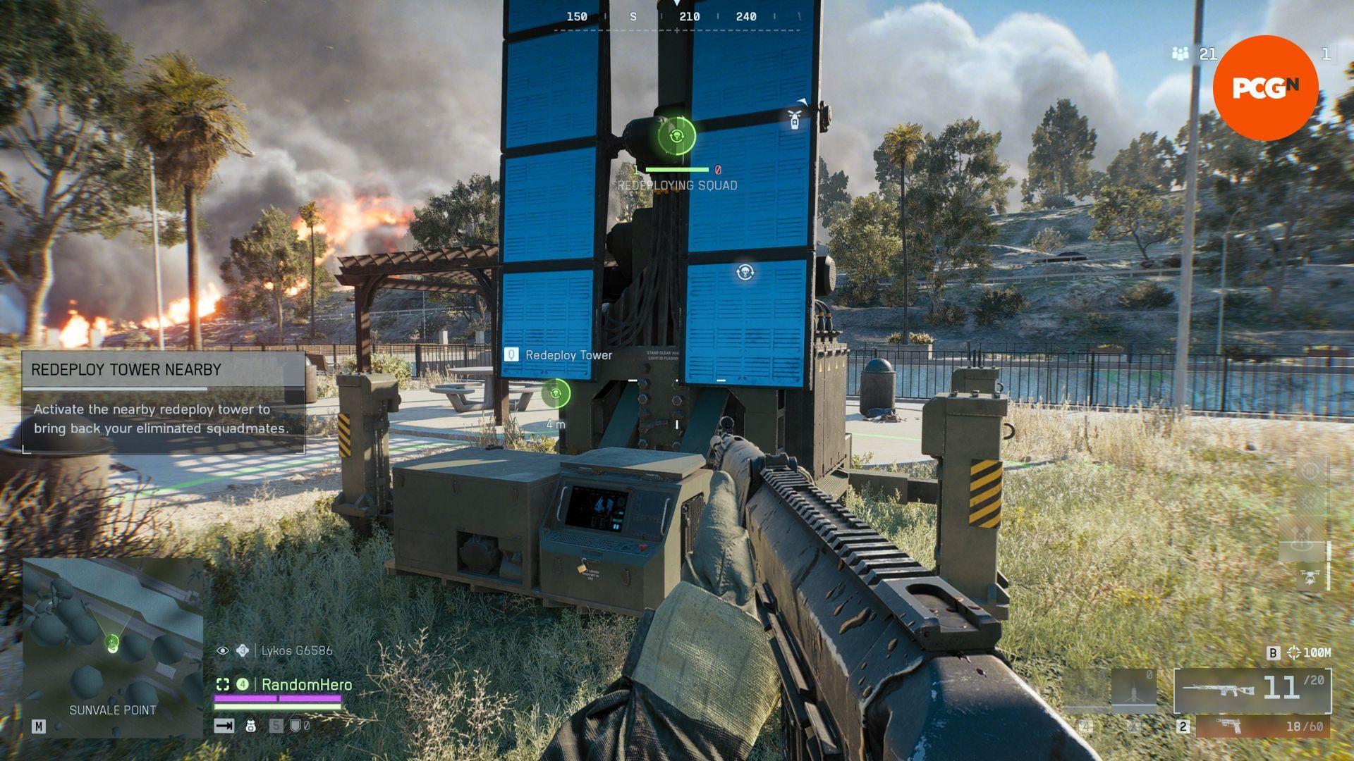 respawn teammates in Battlefield Redsec