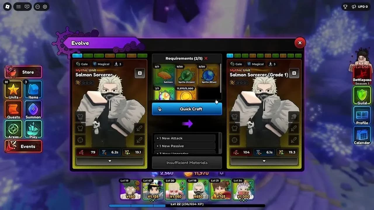 S-tier unit selection screen