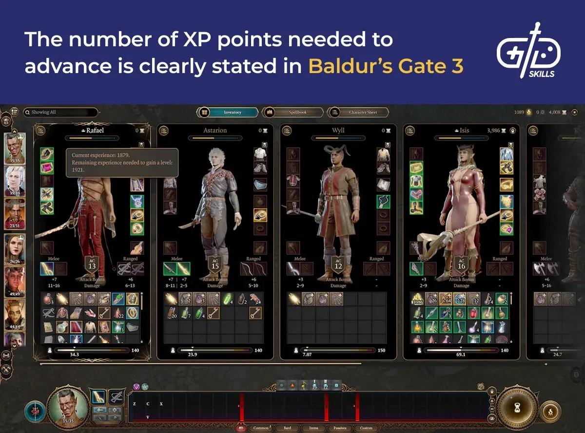 角色升級技能樹