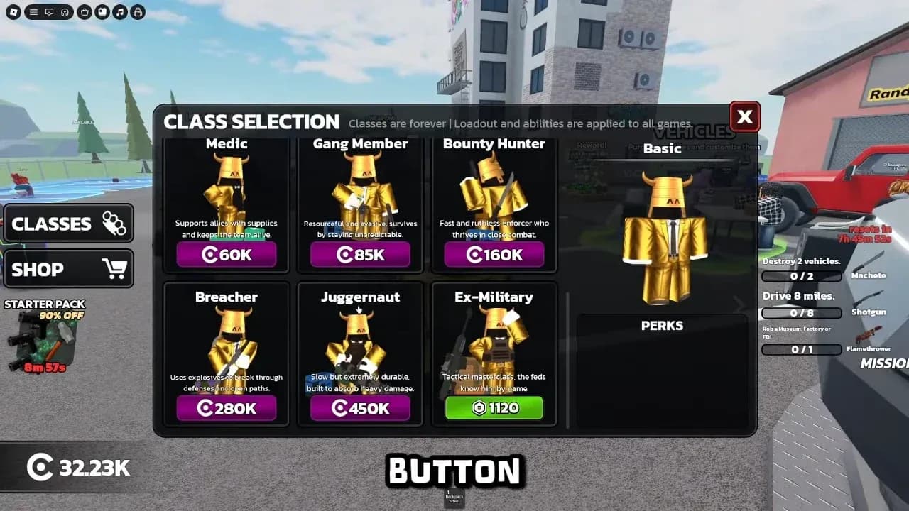 Bounty Hunter stats and loadout