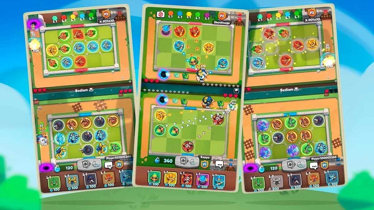 Rush Royale unit placement grid