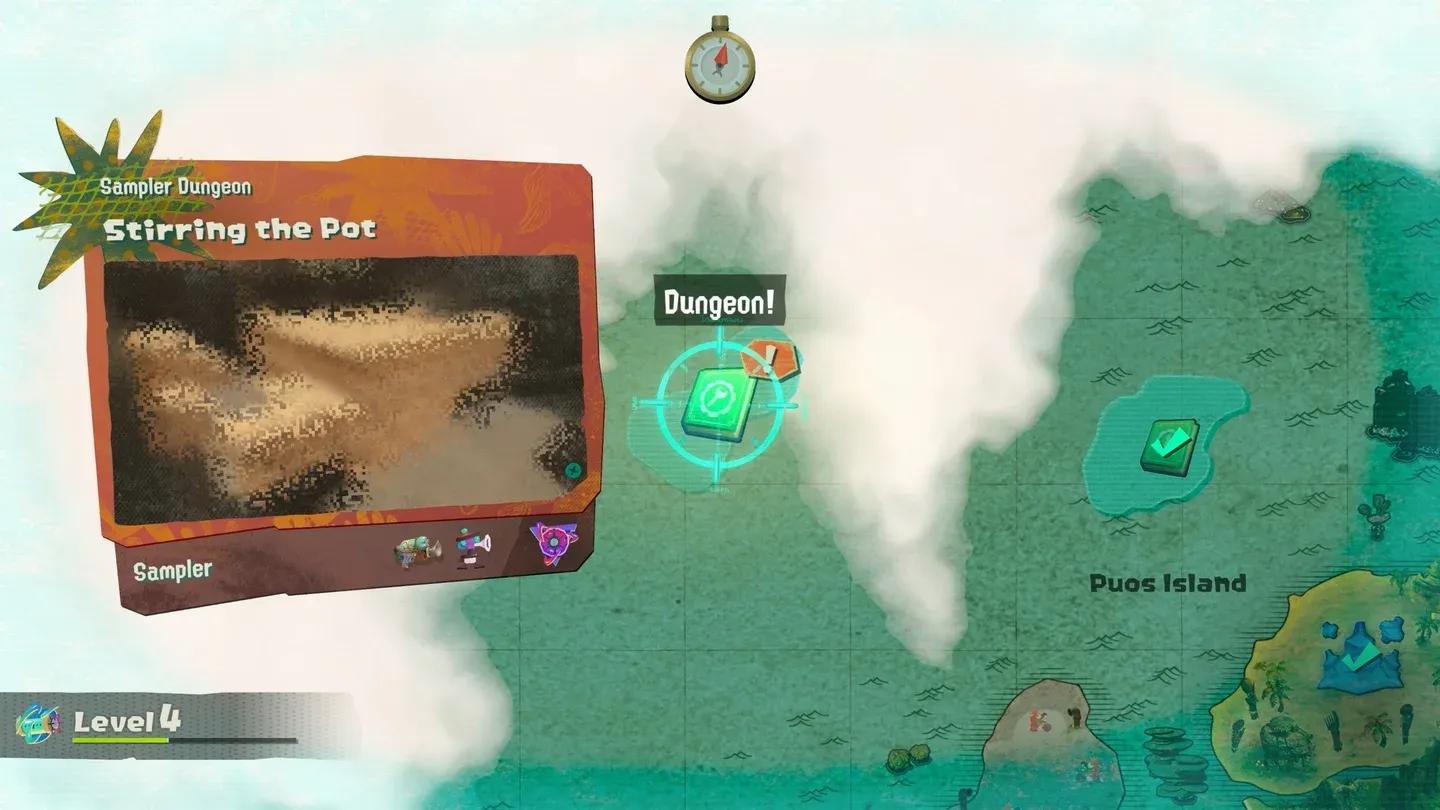 Sampler Dungeon map overview