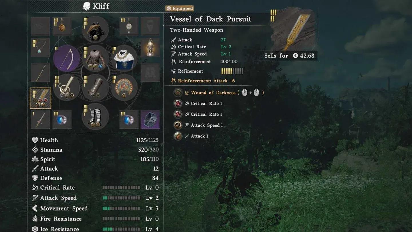 Récompense Vessel of Dark Pursuit