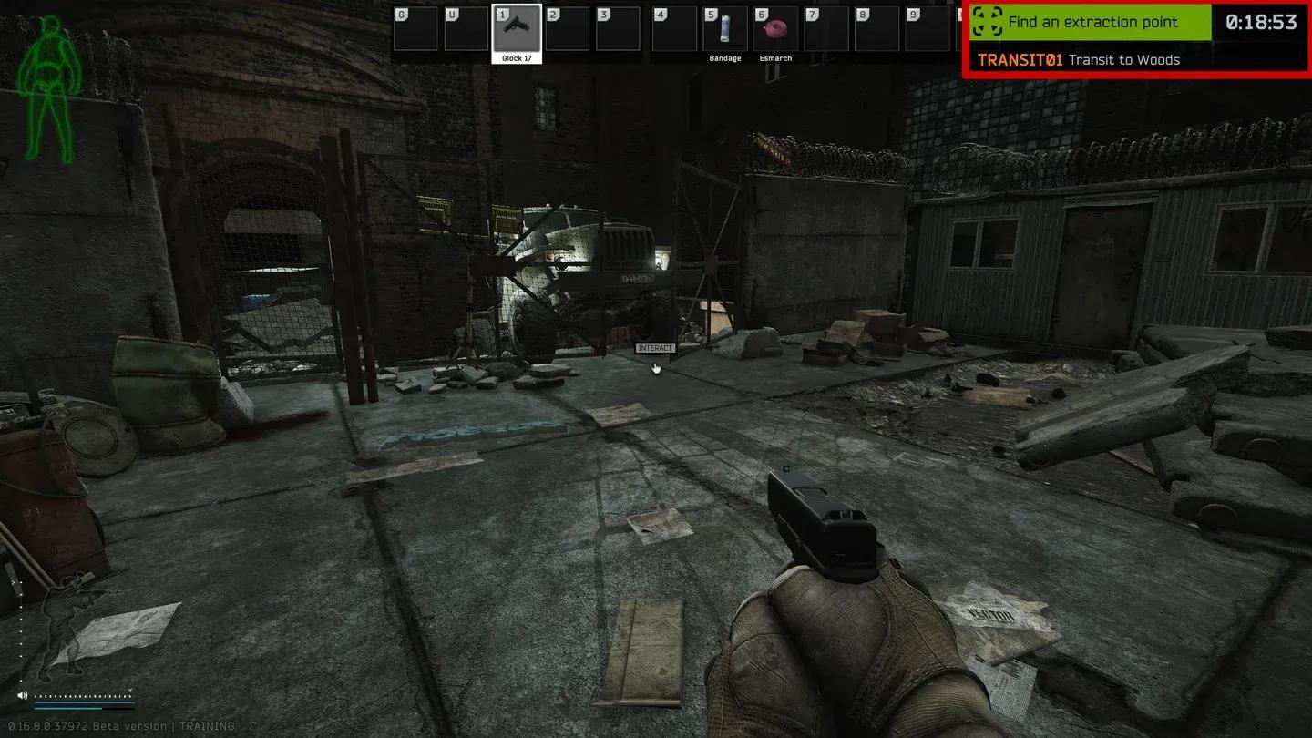Woods stash near USEC checkpoint