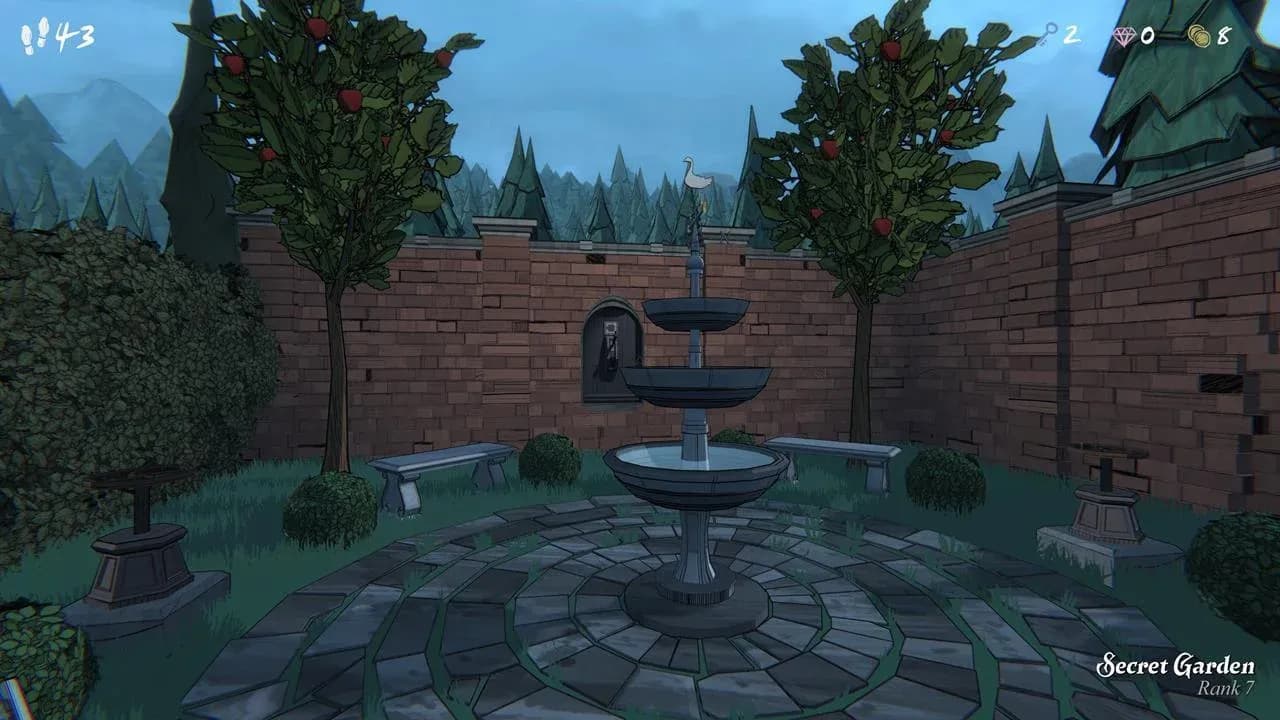 Wind vane moon statue puzzle