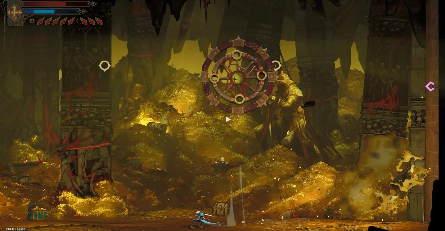Rose Belmont collecting the Thrilling Eye relic from the Hospital lower floor pedestal