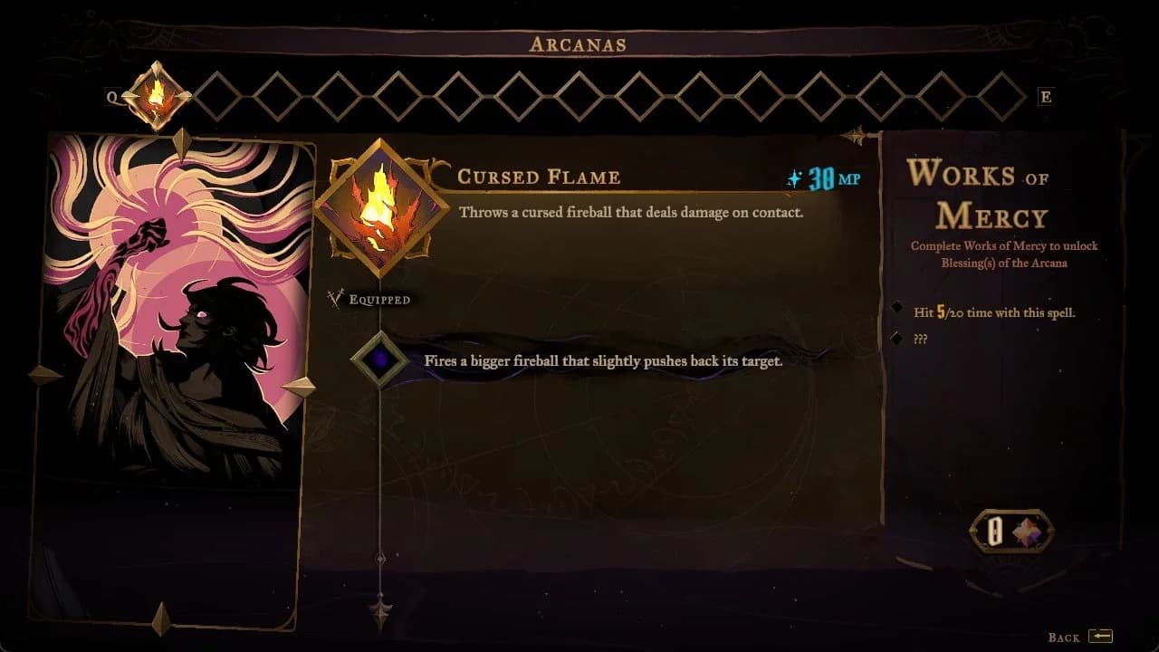 Rose health and mana heart fragment counter showing Brave and Wise Heart pieces