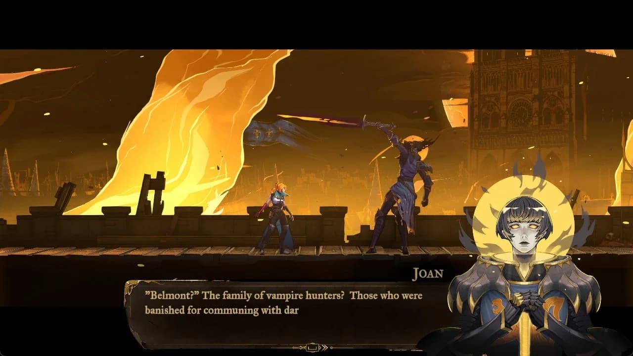 The Judge tarot creature standing behind enormous scales in Palace of Justice