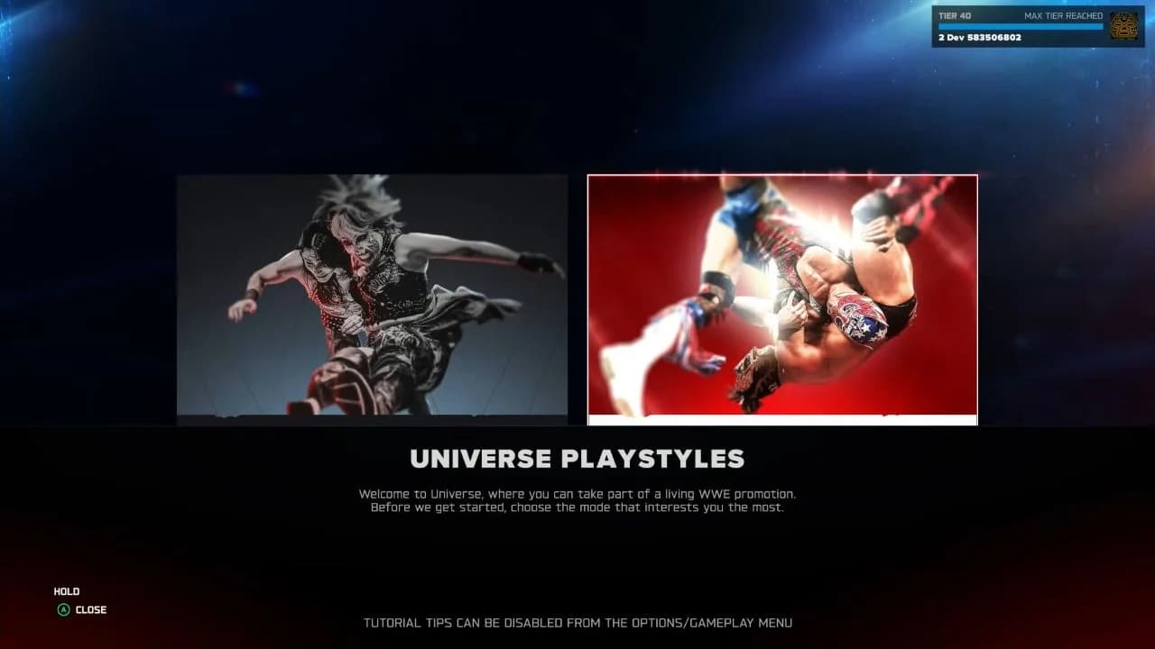 WWE 2K26 Universe Mode 챔피언십 할당 및 부킹 화면