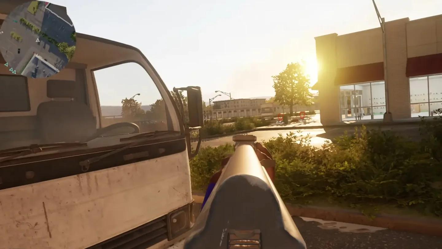 Hood Warfare 2 Snitch killstreak minimap showing enemy positions