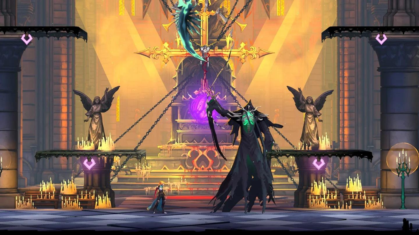 Castlevania Belmont's Curse Dracula second winged demon form in throne room
