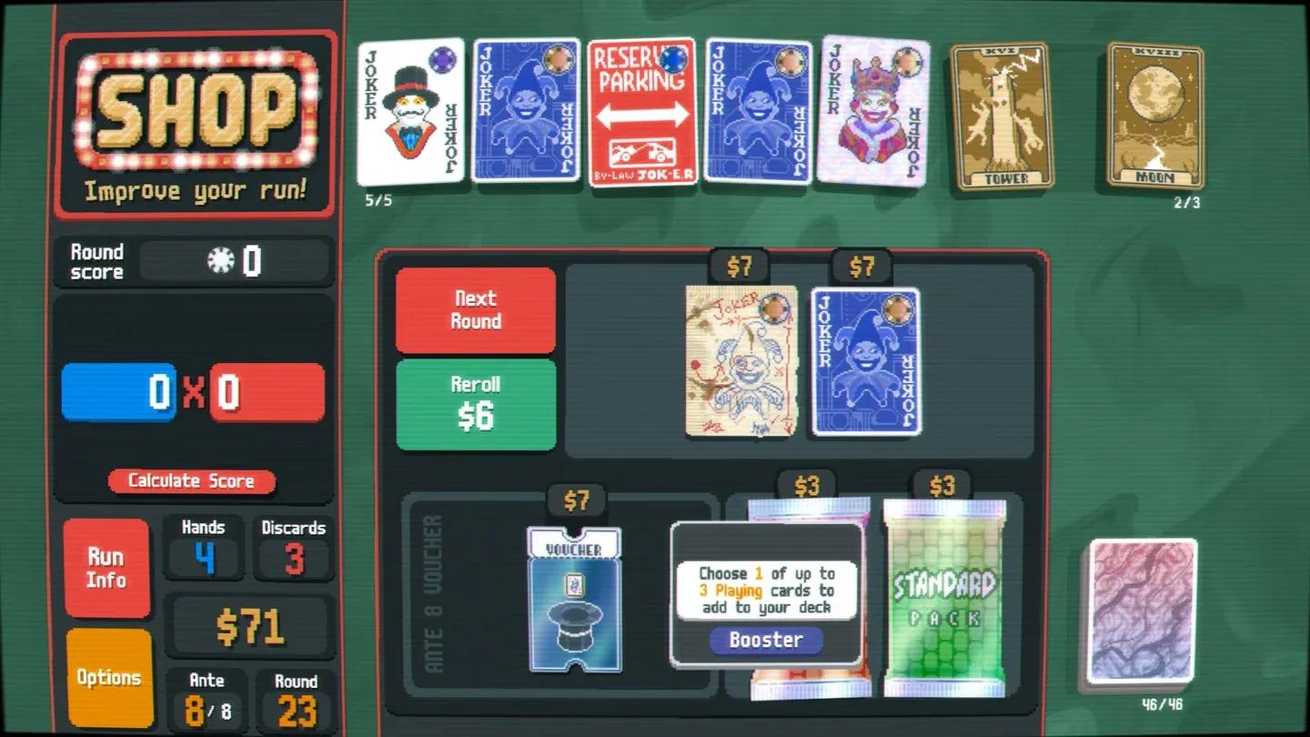 Economy vs. scoring Joker tradeoff