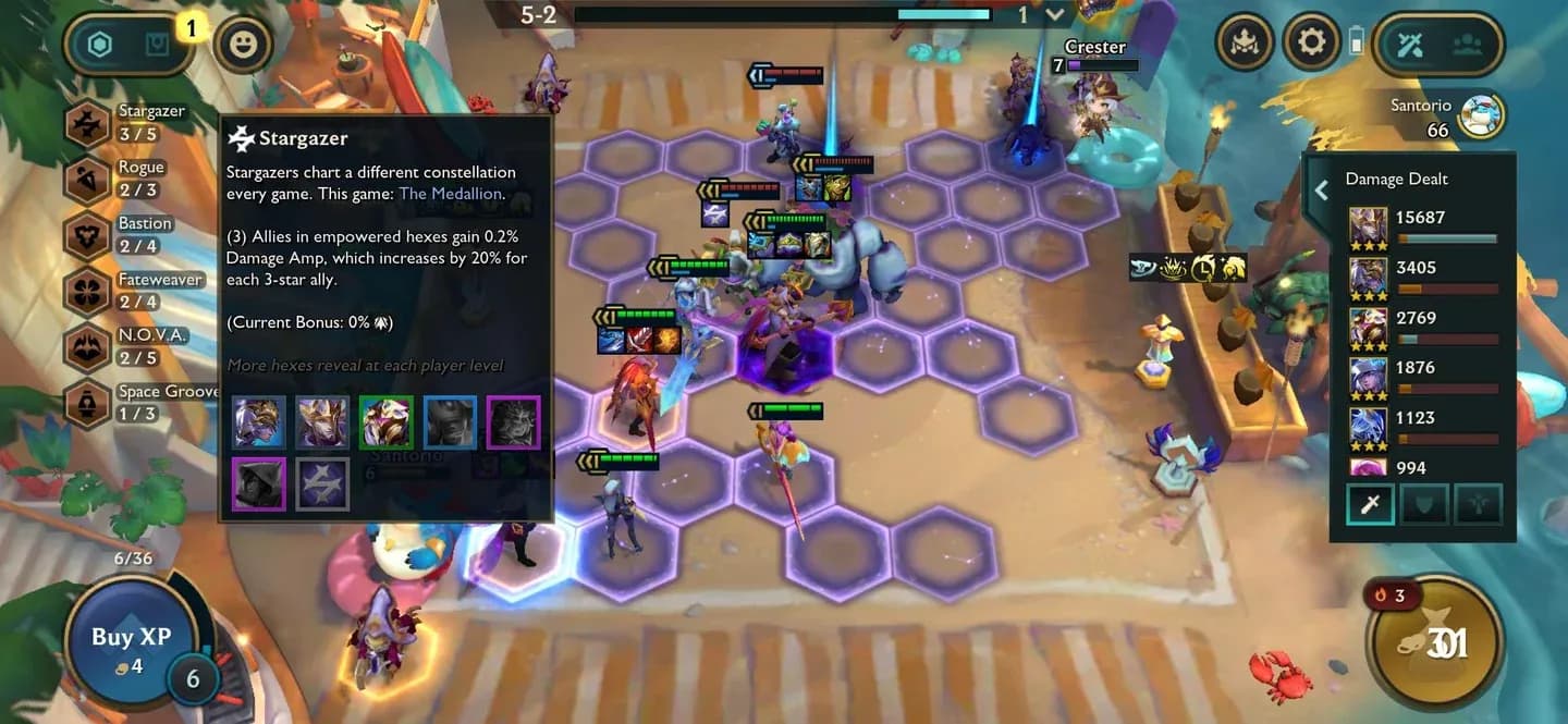 Xayah in empowered hex corner