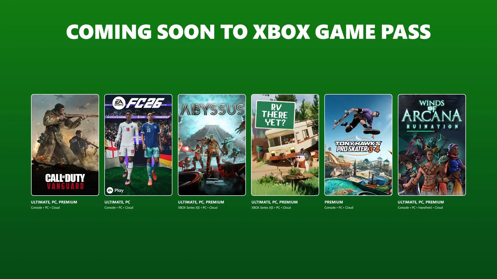 XBOX Game Pass: EA Sports FC 26 ...