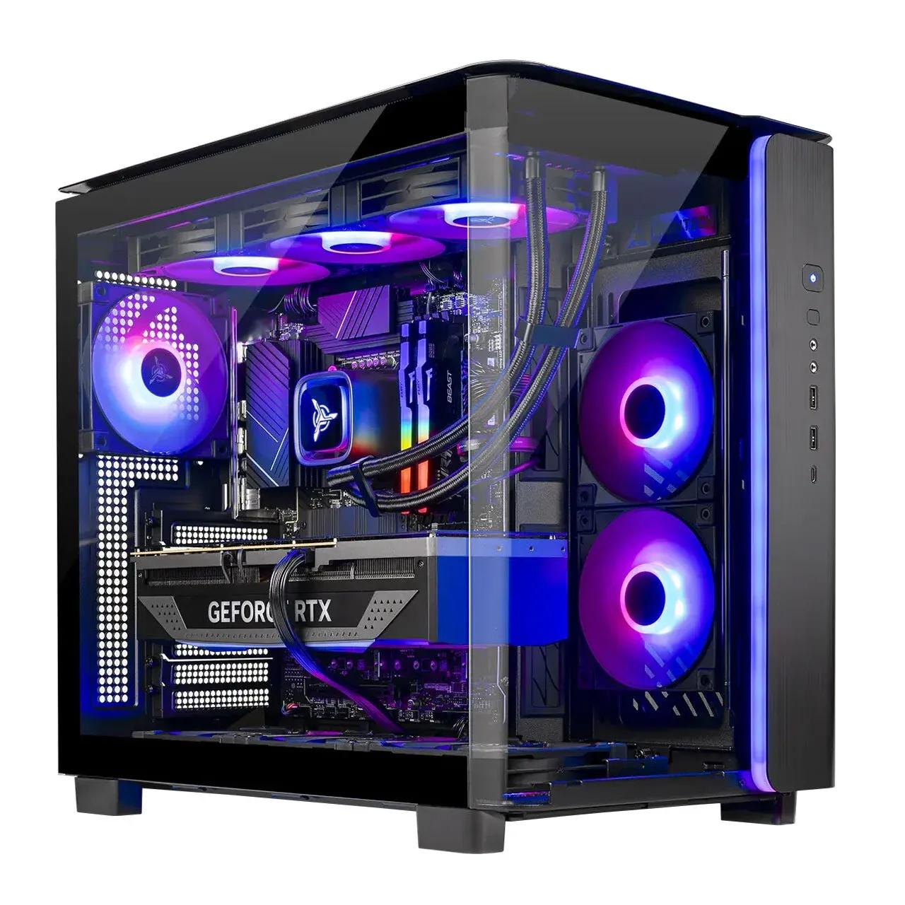 Skytech King 95 Gaming PC Desktop AMD Ryzen 7 9800X3D NVIDIA GeForce RTX  5080 4TB Gen4 NVMe SSD 64GB DDR5 RAM, AIO Liquid Cooling Windows 11