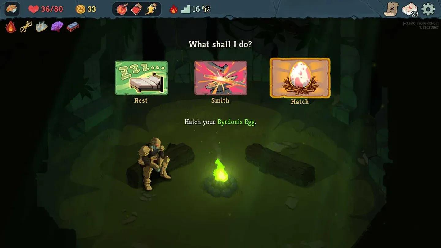 Hatch option at Rest Site