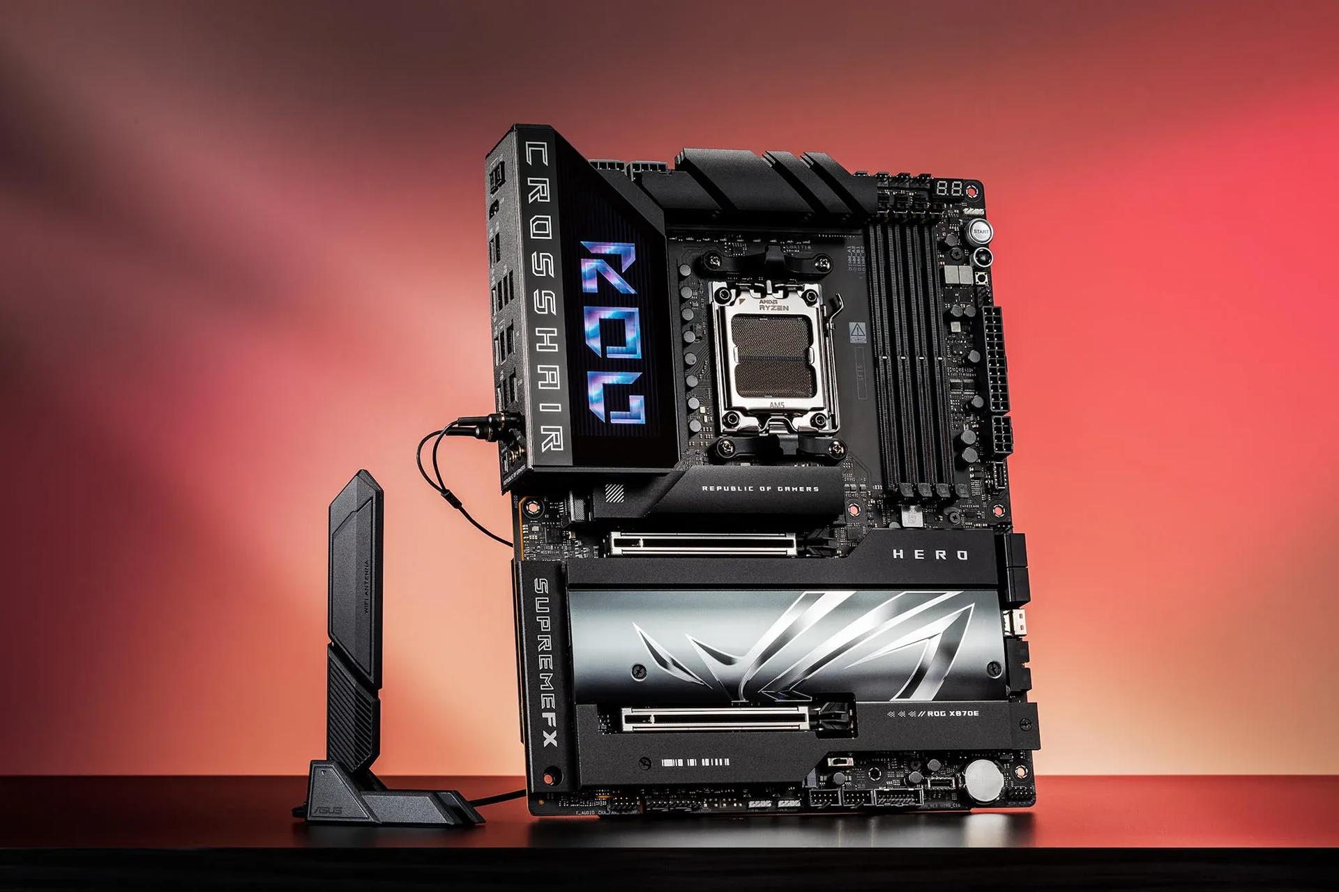 The ROG Crosshair X870E Hero sets a new ...
