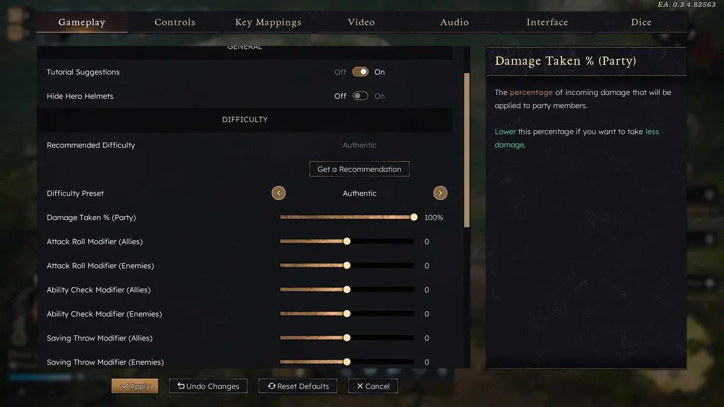 在戰役開始時選擇難度