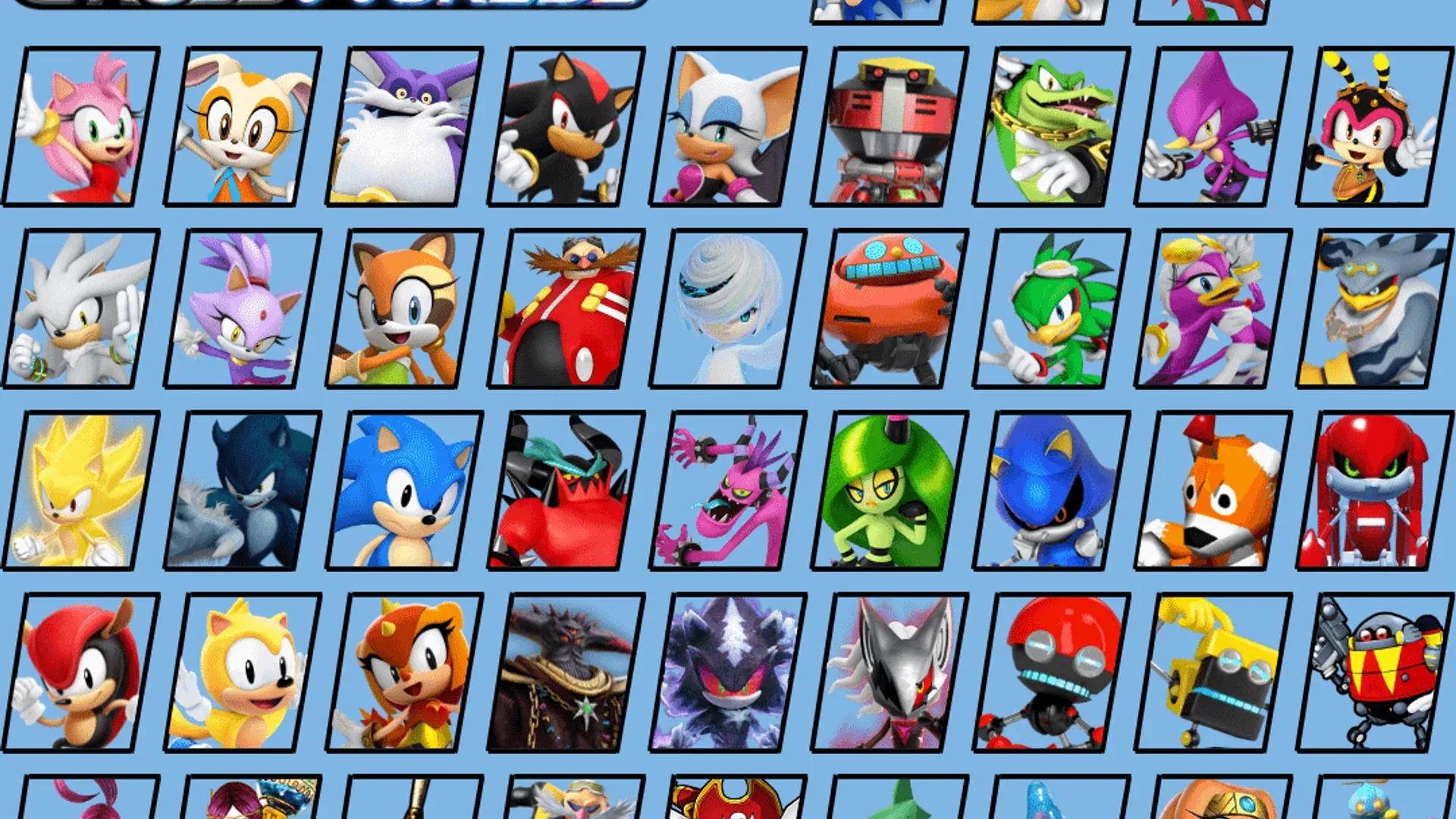 Sonic Racing Crossworlds roster if ...