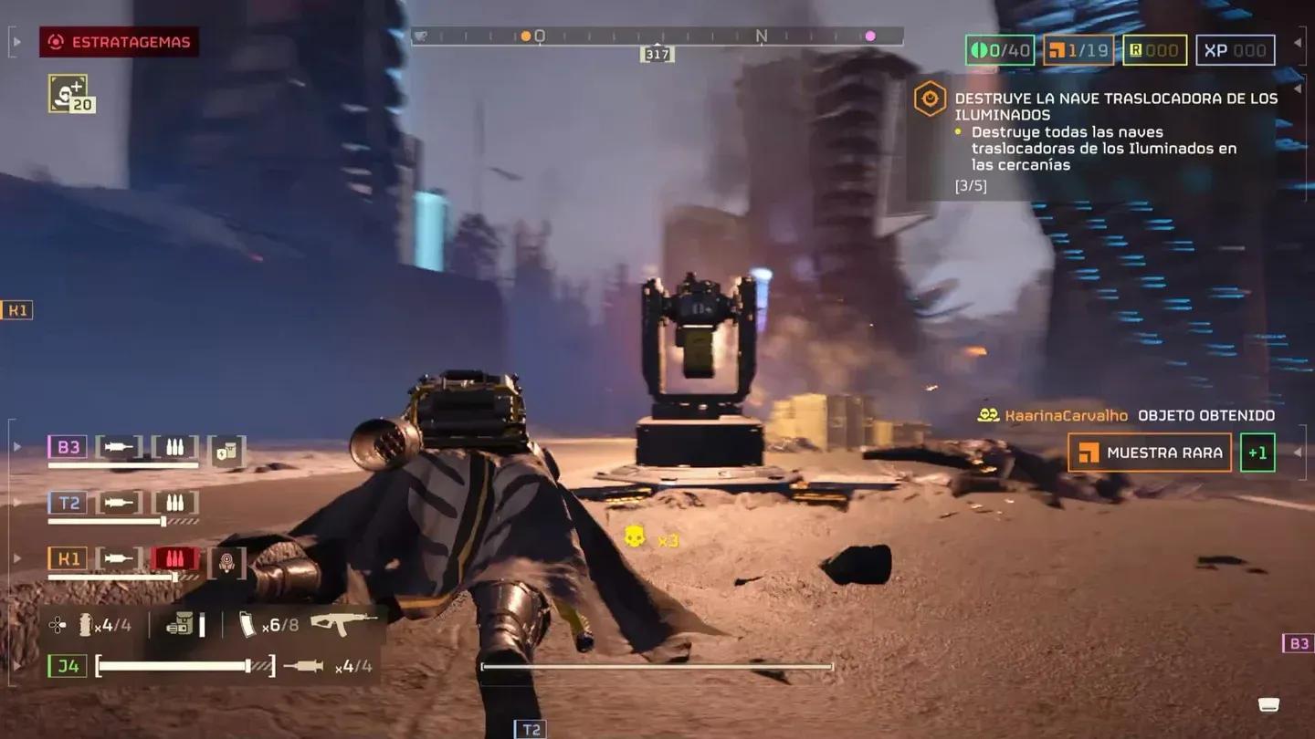 Turret defense on Helldive