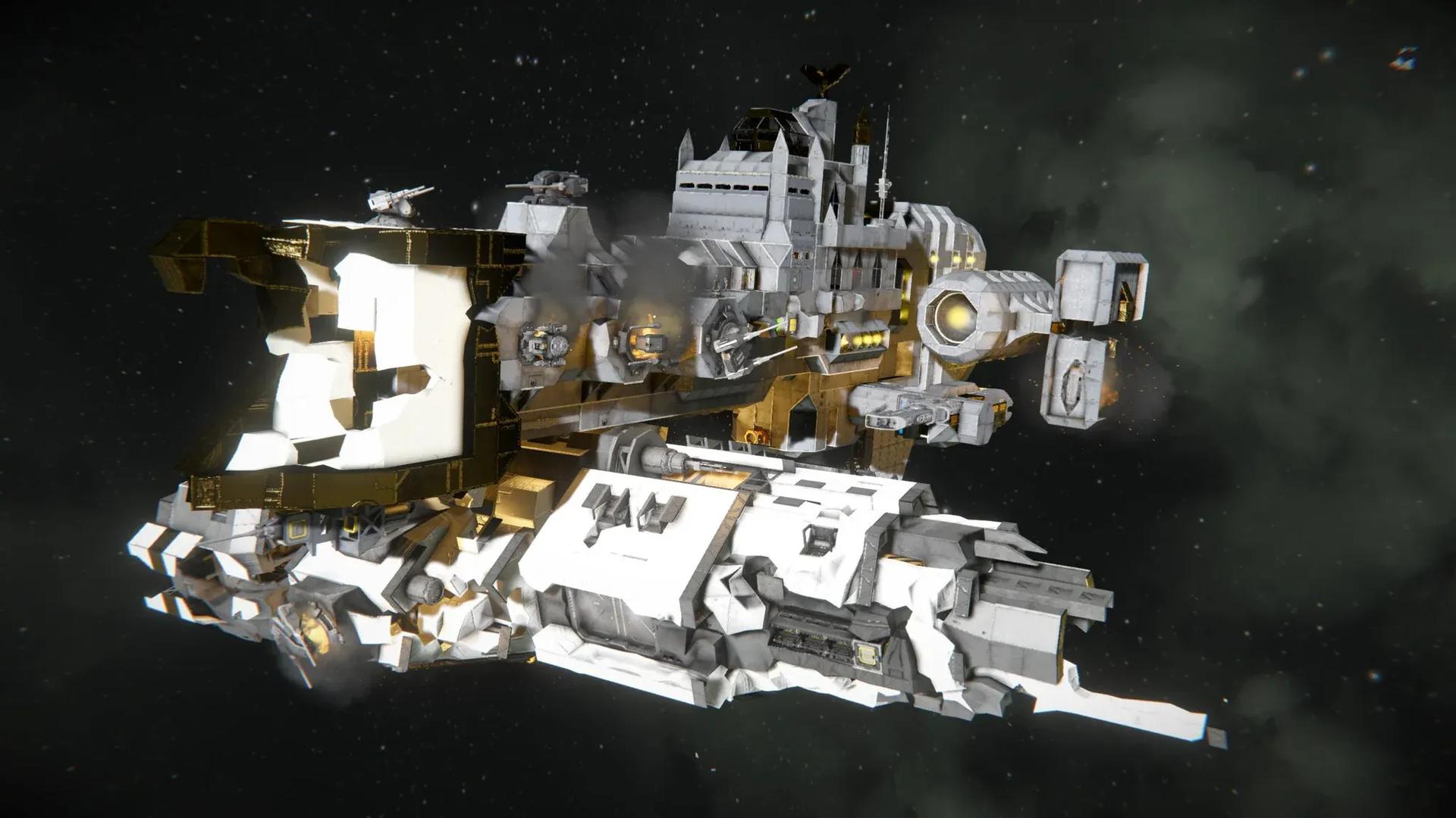 First attempt at an approach on Factorum Warship, decisive victory. The  Emperor protects! : r/spaceengineers