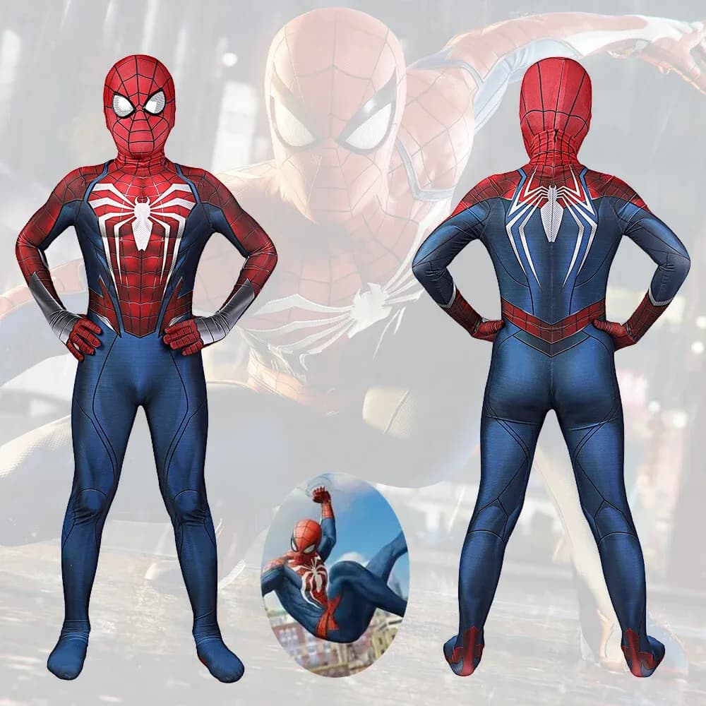 Marvel's Spider-Man 2 PS5 Peter Parker Costume Cosplay Suit Bodysuit Kids