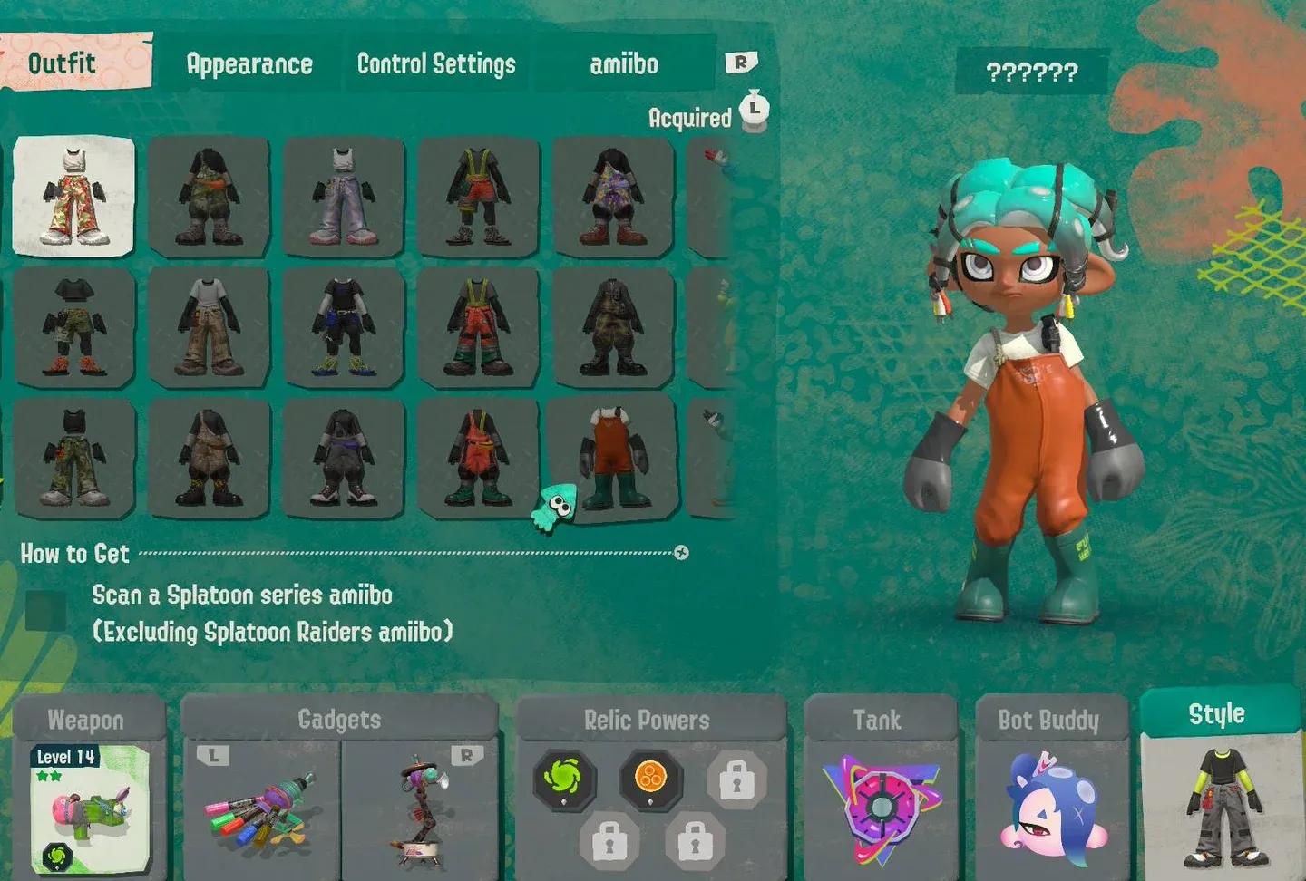Style tab in the Gear menu